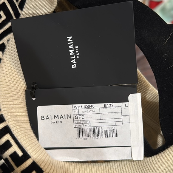 Balmain Men Sweatshirt With Monogram L - Picture 4 of 8